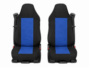 Текстилна тапицерия за MAN TGA, TGL, TGX, TGS 2015–2021 г., 2 части, черно-синя