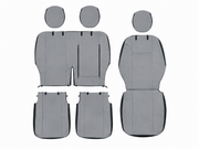 2+1 Тапицерия от еко кожа за предни седалки за Peugeot Expert, сива, 7 части