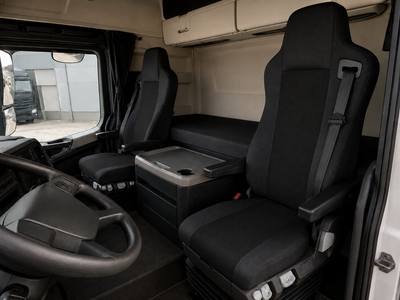 Текстилна тапицерия за седалки за Mercedes-Benz Actros, Axor, Atego 2000–2015 г., черна, 2 части