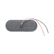 Овален LED габарит 12-24V, оранжев, 24 LED с неон ефект, 115 x 44 мм