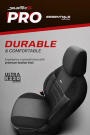 Комплект Тапицерия SelectedFit Pro Design by OTOM текстил с кожа – Сива, за Предни и Задни Седалки