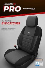 Комплект Тапицерия SelectedFit Pro Design by OTOM текстил с кожа – Сива, за Предни и Задни Седалки
