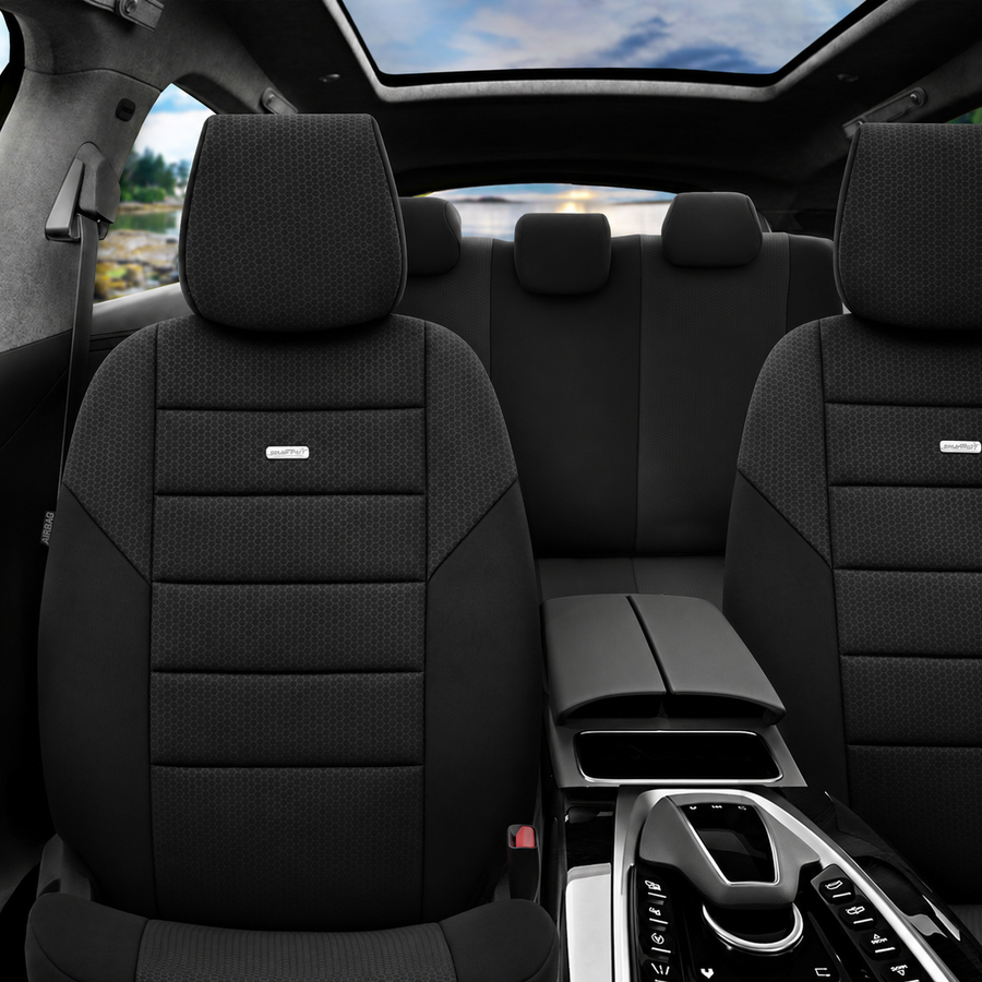 Комплект Тапицерия SelectedFit One Design by OTOM текстил – Черна, за Предни и Задни Седалки