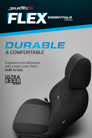 Комплект Тапицерия SelectedFit Flex Design by OTOM текстил – Сива, за Предни и Задни Седалки