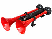 Двойна въздушна тромба клаксон Super Apollo Echo 24V за камиони и автобуси, 125dB, 3-10 Bar