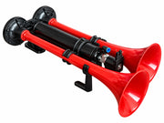 Двойна въздушна тромба клаксон Super Apollo Echo 24V за камиони и автобуси, 125dB, 3-10 Bar
