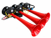 Тройна въздушна тромба клаксон Triple Arab 24V за камиони и автобуси, 125dB, 3-10 Bar