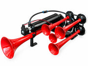 Петорна въздушна тромба клаксон Super Resonant Air Dadan 24V за камиони и автобуси, 125dB, 3-10 Bar