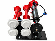 Петорна въздушна тромба клаксон Super Resonant Air Dadan 24V за камиони и автобуси, 125dB, 3-10 Bar