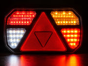 Комплект безжични LED стопове за ремарке, каравана и платформа, магнитни, 12V-24V, 5 функции, динамичен мигач, 7 пина, E-Mark E57, IP65, Куфар