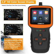 Автодиагностика V317 OBD2/EOBD с цветен LCD дисплей, 9 протокола, 8 езика, 12V