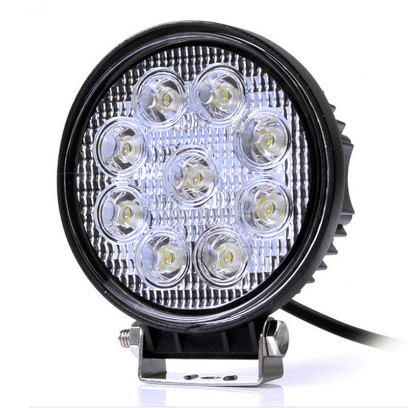 Универсален 27W Лед LED Халоген Фар Работна Лампа 12V - 24V за автомобил офроуд бус ван камион