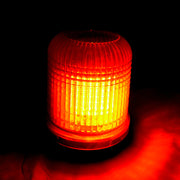 Диоден маяк/блиц с 60 SMD диода, въртяща функция, голям оранжев, 24V