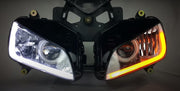 LED DRL ленти за дневни светлини с бягащ мигач