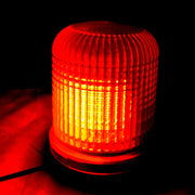 Диоден маяк/блиц с 60 SMD диода, въртяща функция, голям оранжев, 24V