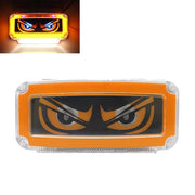 Жълт LED неон габарит (очи), със скоба - скрит монтаж, 12/24V