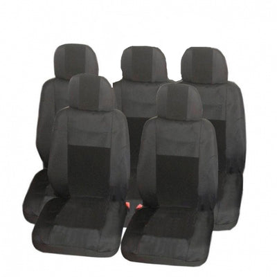 Калъфи тапицерия Flexzon за Ford S-MAX, C-MAX, VW Touran, Sharan, Toyota Corolla Verso, Текстил, Черна