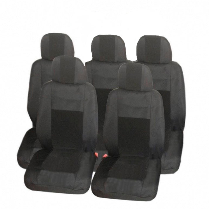 Калъфи тапицерия Flexzon за Ford S-MAX, C-MAX, VW Touran, Sharan, Toyota Corolla Verso, Текстил, Черна