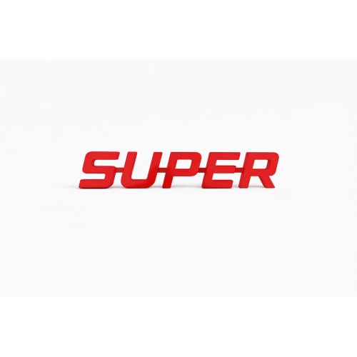 Пластмасов SUPER, 42х7 см, червен