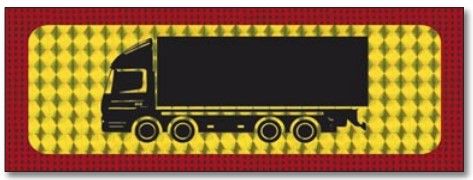 Стикер призматик за камион - 4 оси - 47 x 20 cm