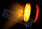 LED габарит за огледало, червено/ жълто, 12/24V (обеци)
