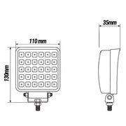 30W LED ЛЕД Диоден Халоген Работна Лампа Прожектор С Дръжка и Ключ 12v 24v