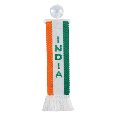 Знаме 5х22 см. за INDIA, с вендуза за захващане