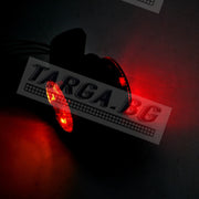 Късо LED рогче, червено/жълто, 12/24V