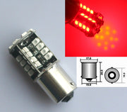 LED Лед Крушки, Стоп, 44 SMD, Canbus, 1156 (P21W), 12V, Червена Светлина