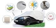 Водоустойчиво висококачествено покривало Perfect за SUV ван размер L Л 465 cm x 145 cm сив CarPassion