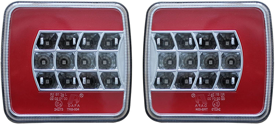 Комплект Стопове Задни Свeтлини С Крушка 12v Подходящи За Бус Камион Ремарке Караванa Платформа Със Сертификат E4