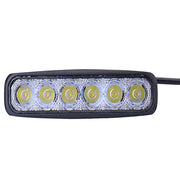 6 LED 18W Халоген Водоустойчива Светлина Работна Лампа 10-30V за Ролбар АТВ, Джип Разпръсната Светлина FLOOD