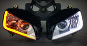 LED DRL ленти за дневни светлини с бягащ мигач