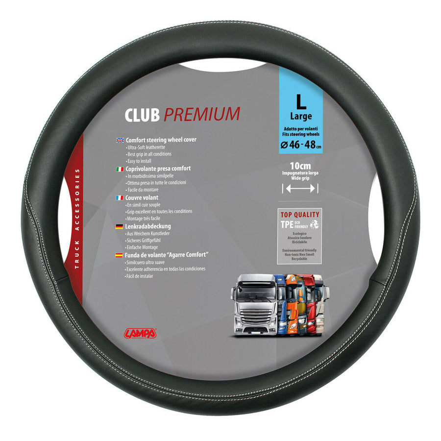 Калъф за волан "Club", размер L, 46/48 cm, черен