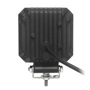 Квадратна работна LED лампа с две функции, SPOT - 10 диода, DRL - 18 диода, бяла с жълта светлина
