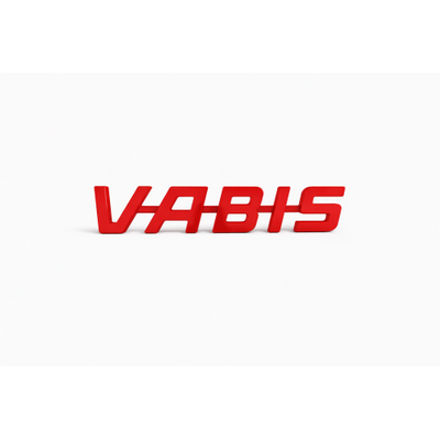 Пластмасов надпис VABIS, 33х7 см, червен