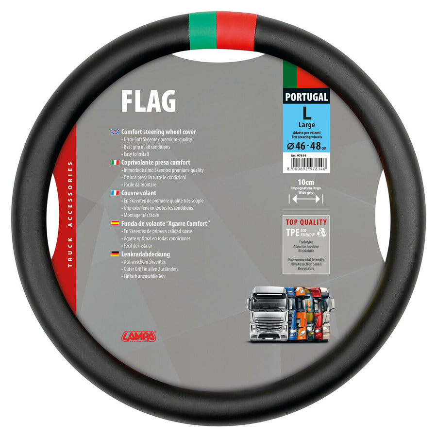 Калъф за волан Flag Portugal/Португалия, Skeentex - L - Ø 46/48 cm