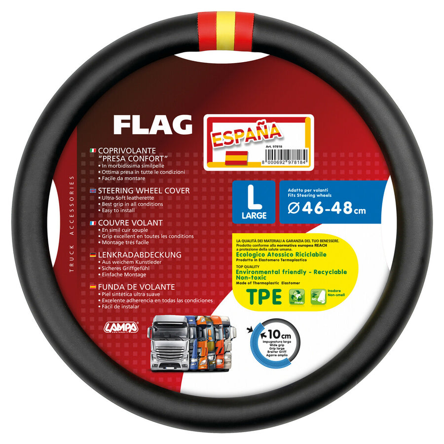 Калъф за волан Flag Spain/Испания, Skeentex - L - Ø 46/48 cm