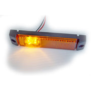 LED габарит жълт несиметричен, 12-24V