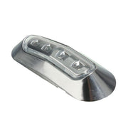 Диоден LED габарит хром лукс, зелен с 4 диода - 12V