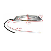 Диоден LED габарит хром лукс  бял с 4 диода, 24V