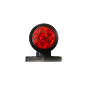 Късо LED рогче с 10 диода, 24V - червено/бяло