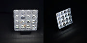 Тънък 3D LED халоген - прожектор алуминий 16 диода, 48W