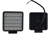 LED работна лампа, фар, квадрат, 30W, 12/24V, с on/off ключ