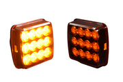 Диоден маяк / блиц с кабел за запалка и магнит, с 12 SMD диода, 6 функции