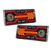 LED неон стоп, с кръг и мигач-стрела, 33 см