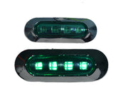 Диоден габарит LUX, с 4 диода, зелено стъкло, 24V