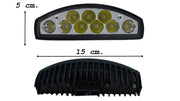 LED халоген - прожектор с горен овал, 9 диода 27W