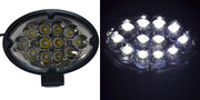 Алуминиев LED  халоген-прожектор, овал, 12x3W, 36W