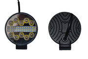 Тънък кръгъл LED халоген- прожектор, алуминий, 34 диода, 34W